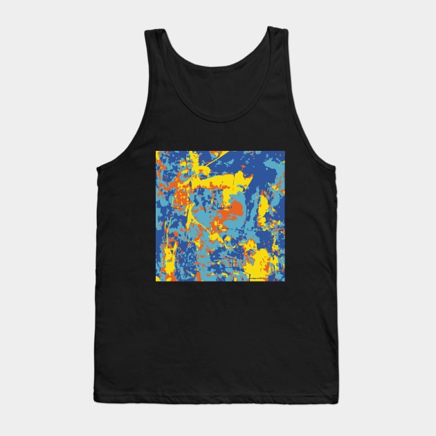 Pop Art Abstract Colorful Pattern Tank Top by jazzworldquest